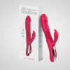 12 Vibrating Automatic Up Down Thursting Rabbit Vibrator -Red