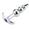 3 Beads Steel Anchor Shape Anal Butt Plug India