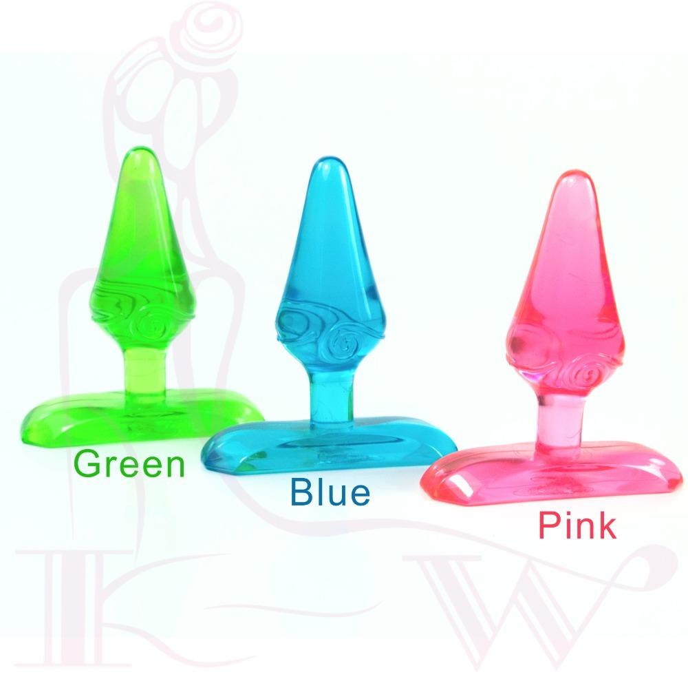 3 pieces backyard Jelly Anal kit butt plug (Green