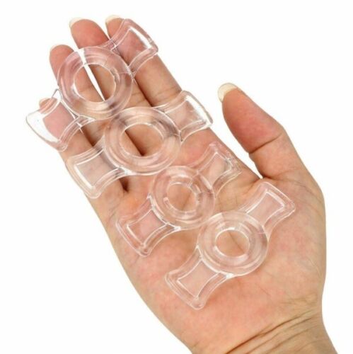 4 Pieces Clear Penis Ring Set Delay Ejaculation For Men