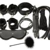 8 In 1 Combo BDSM Bondage Restraint Kit Black