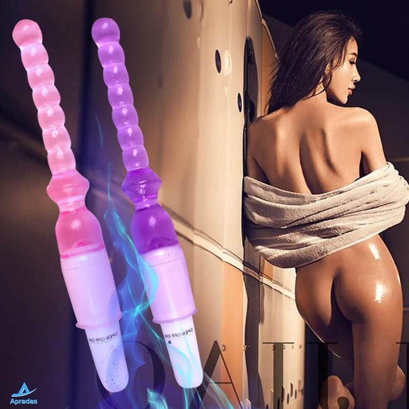 Anal Vibrator long Stick Powerful Anal Beads Butt Plugs Vibrating Toys for Men Woman