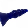 Big Anal Butt Plug Toys Large Silicone Anal Beads Plug-Blue