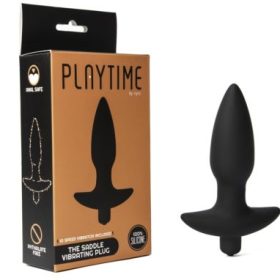 Black High Speed Vibrating Anal Butt Plug 5.5 Inches