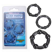 Black Penis Ring Set (3 Pieces)