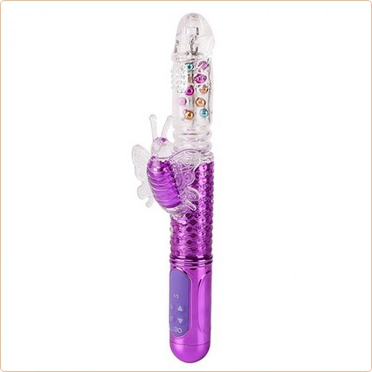 Butterfly Clitoral Jack Dildo Vibrator