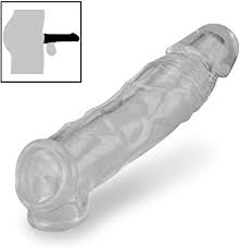 Crystal Clear Penis Sleeve Extender Reusable Condoms