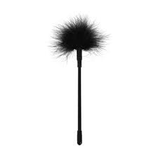 Flirt Clit Tickler Whip Bird Feather Flogger Black