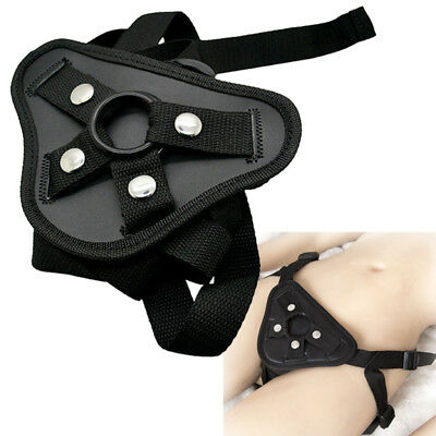 High Quality Unisex Strap on Hollow Harness Adjustable Black Belt