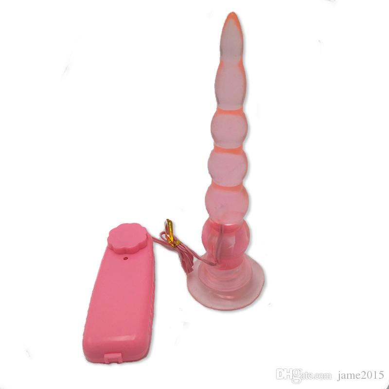 Jelly Anal Butt Plug Remote Controlled Vibrator For Women