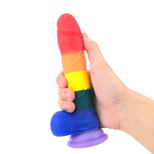 Lifelike Realistic Rainbow Dildo For Women