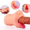 Male Oral Masturbator for Men Deep Throat Silicone Realistic Mouth Pocket Pussy