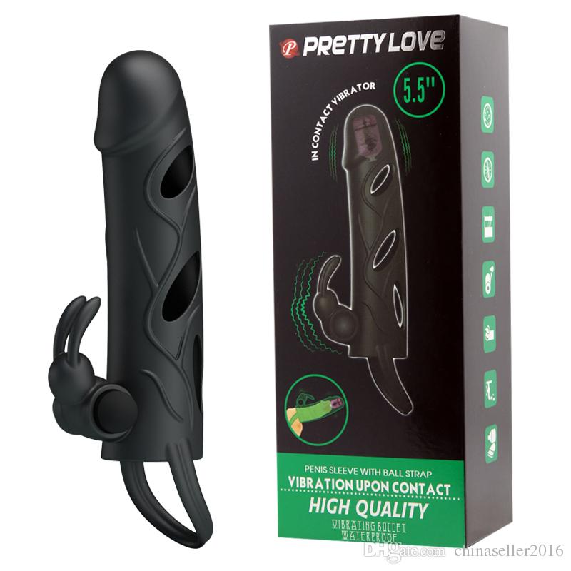 PRETTY LOVE VIBRATING PENIS SLEEVE