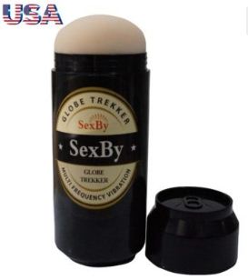 Sexby Beer Mug Masturbate Pussy Vibration For Men(Black)