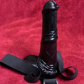 Strap On Black horse dildo adult masturbator clit stimulate sex toy for woman