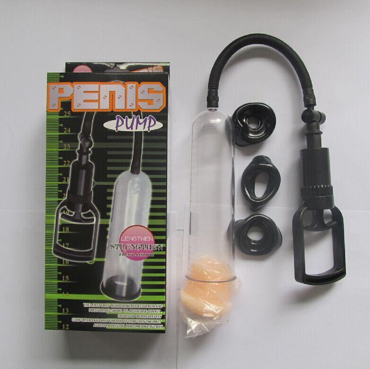 Vacuum Penis Extender Pump High Quality Adult Product With Silicone Pussy Cap